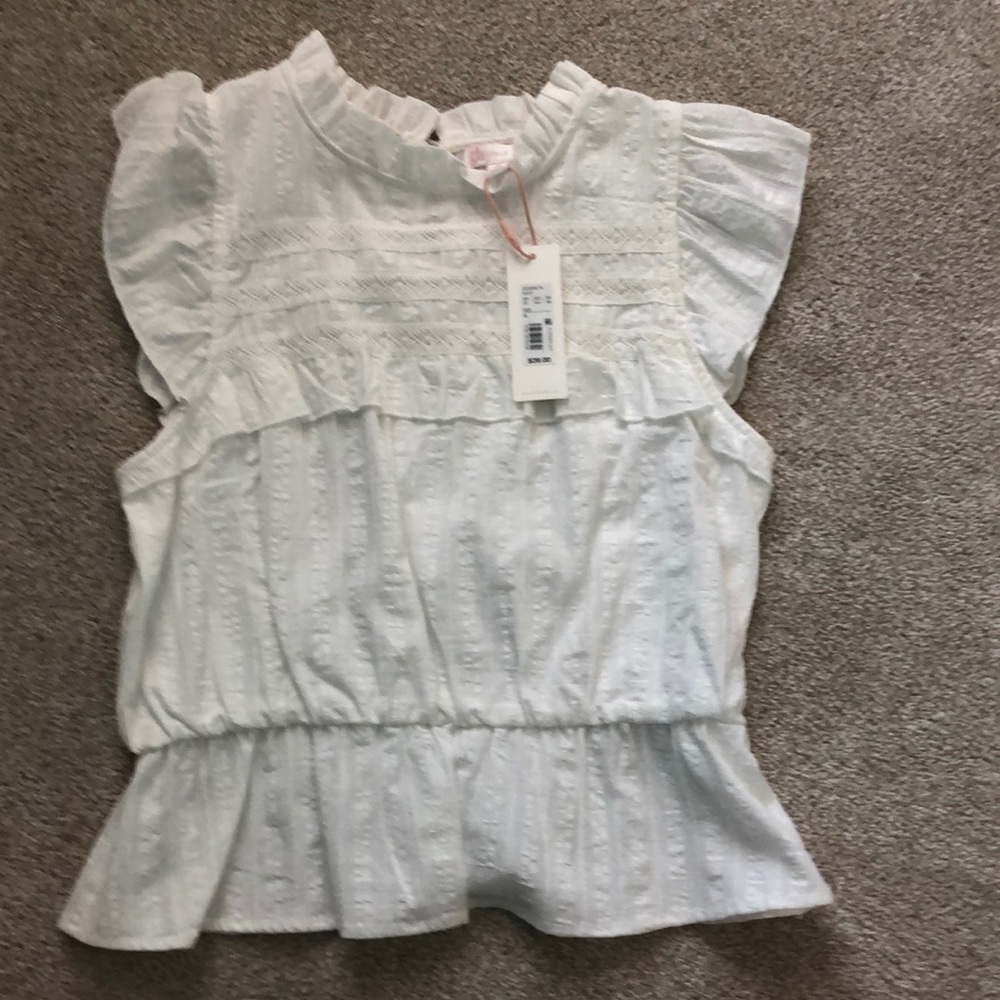 GB girls ruffle top